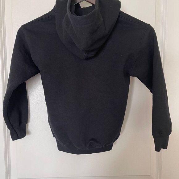 Gildan Boy Kids Pullover Black Jacket Hoodie Sweatshirt XS - Youth (4-5) - Picture 6 of 9